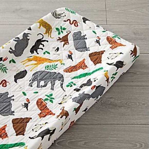 Crate&Barrel Other - Crate & Barrel Jungle Animal Changing Pad Cover